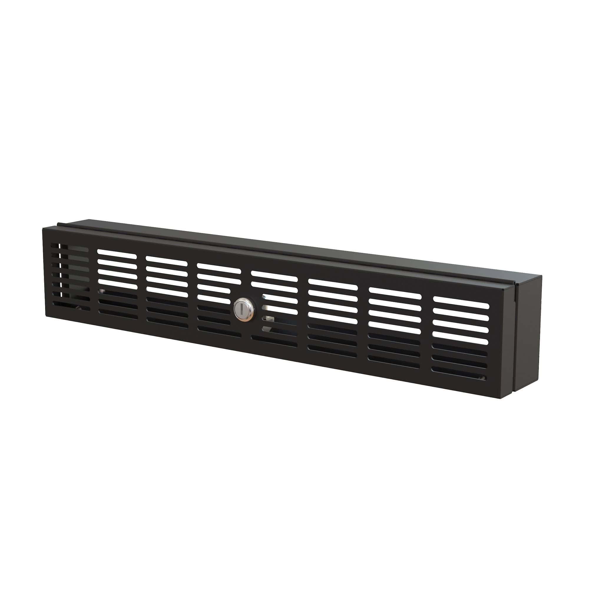 StarTech.com 2U Rack Veiligheidspaneel, Uitklapbaar/Vergrendelbaar Rack Cover voor Fysieke Beveiliging/Toegangscontrole van 19 Server Rack & Netwerk Cabinet, Voorgemonteerd (RKSECLK2U) thumbnail