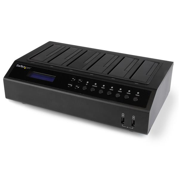 StarTech.com USB 3.0 / eSATA 6-bay harde-schijfduplicatordock 1:5 HDD-/SSD-kloner en -wisser (SATDOCK5U3ER) thumbnail