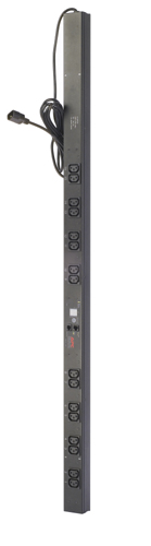 APC Rack PDU, Metered, Zero U, 10A, 230V, (16) C13 energiedistributie Zwart (AP7850) thumbnail