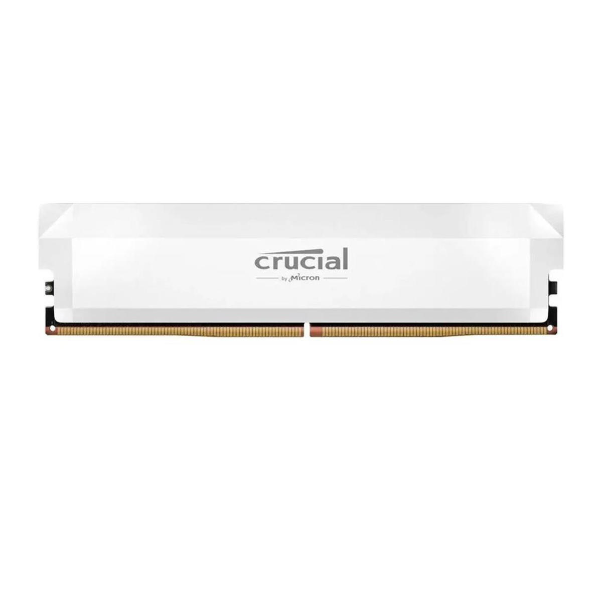 Crucial 16GB Crucial Pro OC Modul DIMM 288-PIN - 6400 MT/s / PC5-51200 - CL32 - 1.35 V - ungepuffert - Schnee-Fuchs-Wei (CP16G64C32U5W) thumbnail