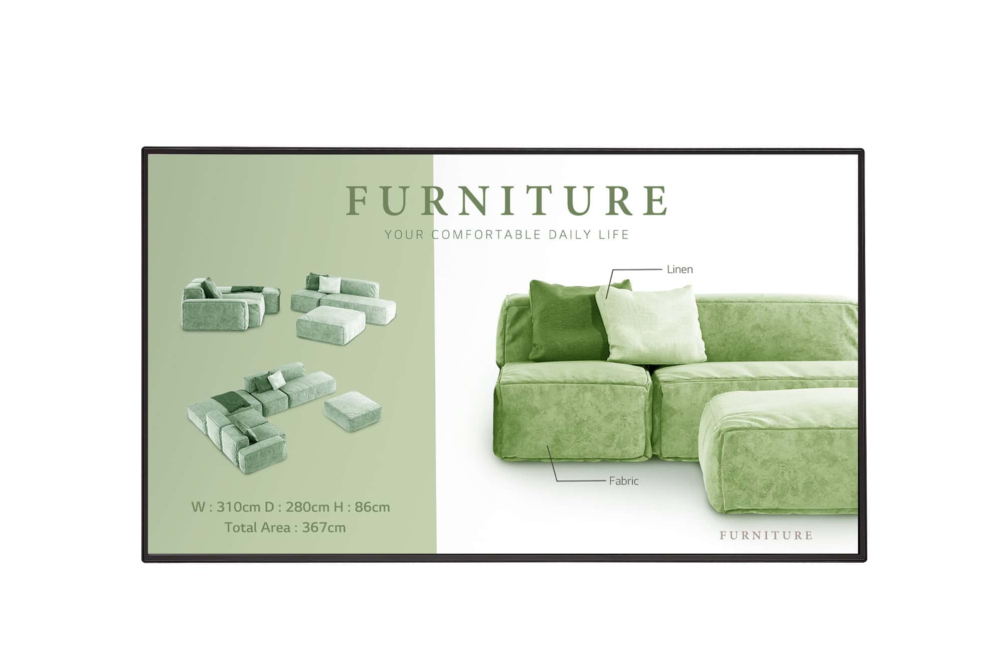 LG 49UM5N-H Digitale signage flatscreen 124,5 cm (49") LCD Wifi 500 cd/m² 4K Ultra HD Zwart WebOS 24/7 (49UM5N-H.AEU) thumbnail