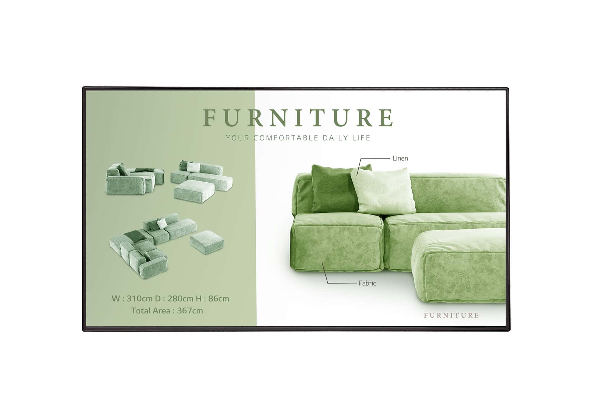 LG 65UM5N-H Digitale signage flatscreen 165,1 cm (65") LCD Wifi 500 cd/m² 4K Ultra HD Zwart WebOS 24/7 (65UM5N-H.AEU) thumbnail