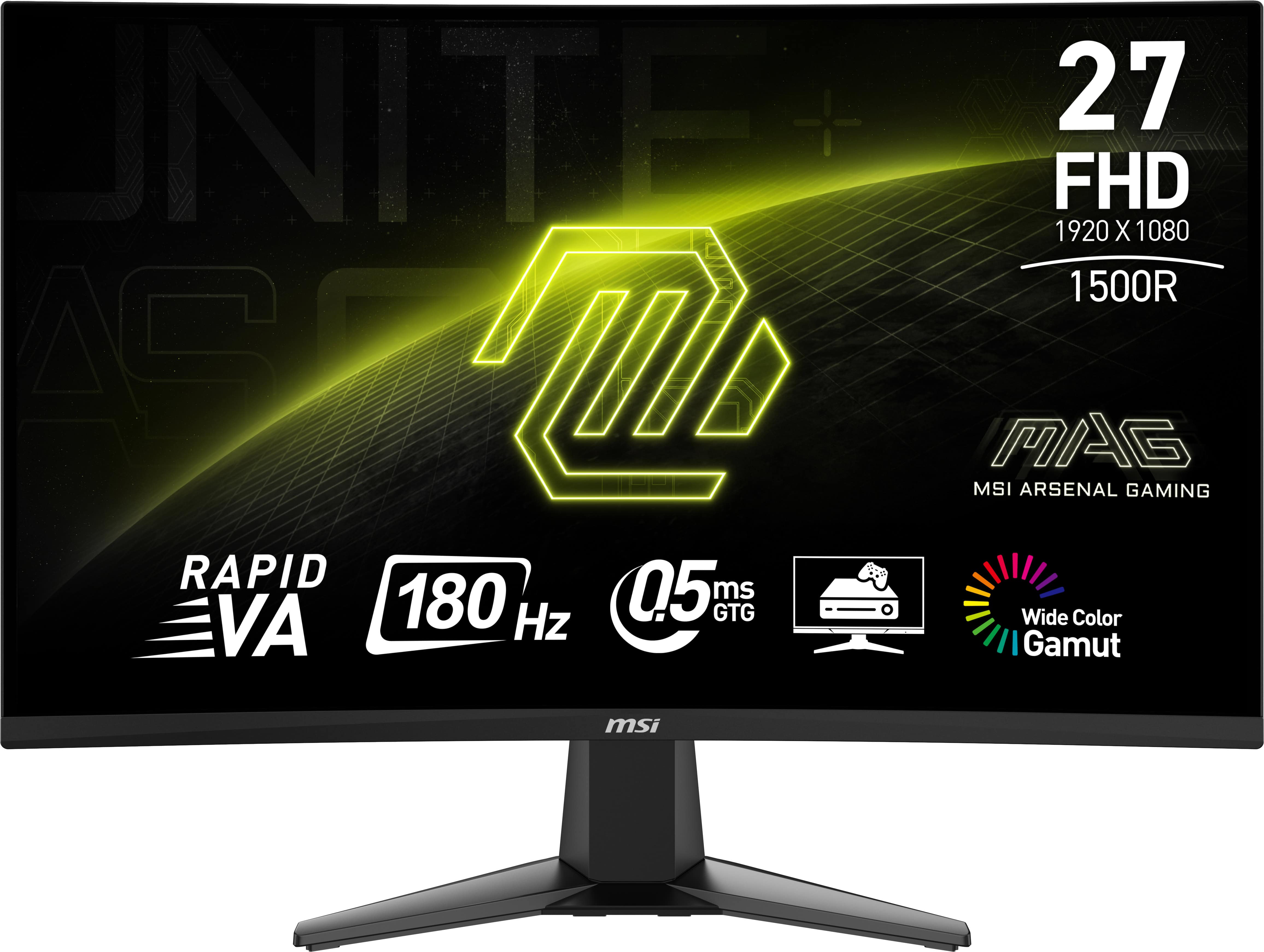 MSI MAG 27C6F computer monitor 68,6 cm (27") 1920 x 1080 Pixels Full HD LCD Zwart (MAG 27C6F) thumbnail