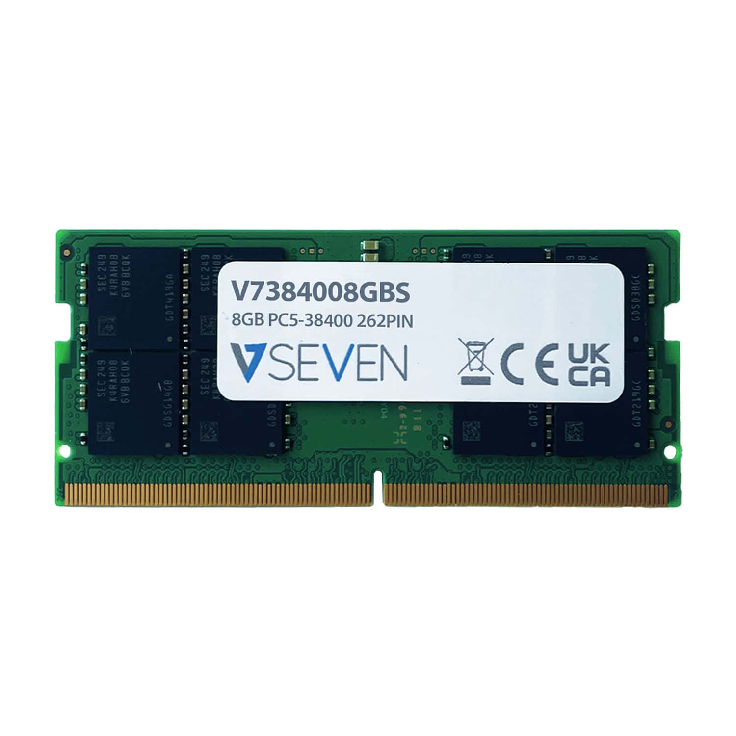 V7 V7384008GBS geheugenmodule 8 GB 1 x 8 GB DDR5 262-pin SO-DIMM (V7384008GBS) thumbnail