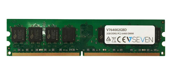 V7 V764002GBD geheugenmodule 2 GB 1 x 2 GB DDR2 240-pin DIMM (V764002GBD) thumbnail
