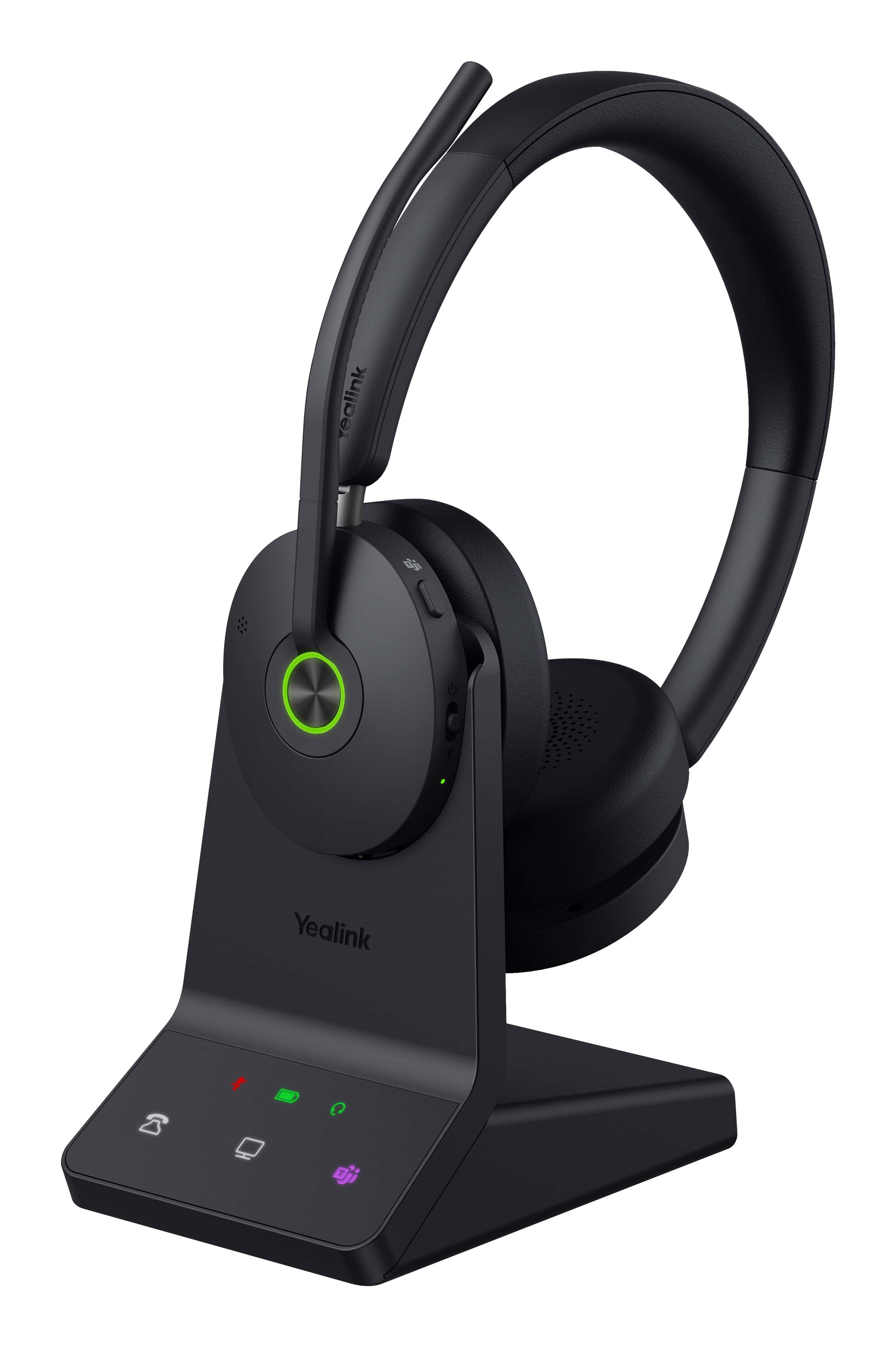 Yealink Workstation WH68 Headset Bedraad en draadloos Hoofdband Oproepen/muziek USB Type-C Bluetooth Zwart (1208738) thumbnail