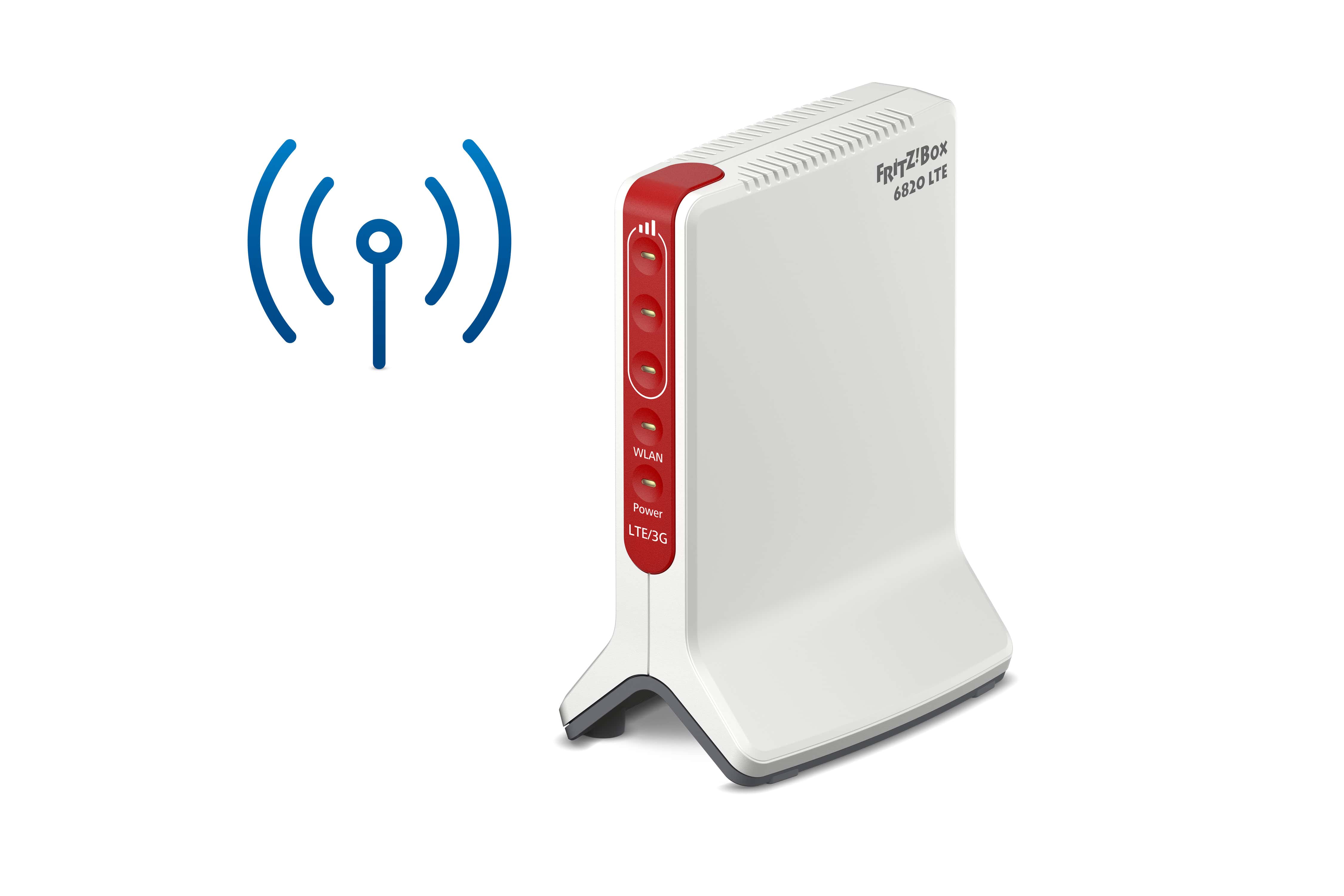 Box FRITZ! 6820 LTE draadloze router Gigabit Ethernet Single-band (2.4 GHz) 4G Wit (20002906) thumbnail