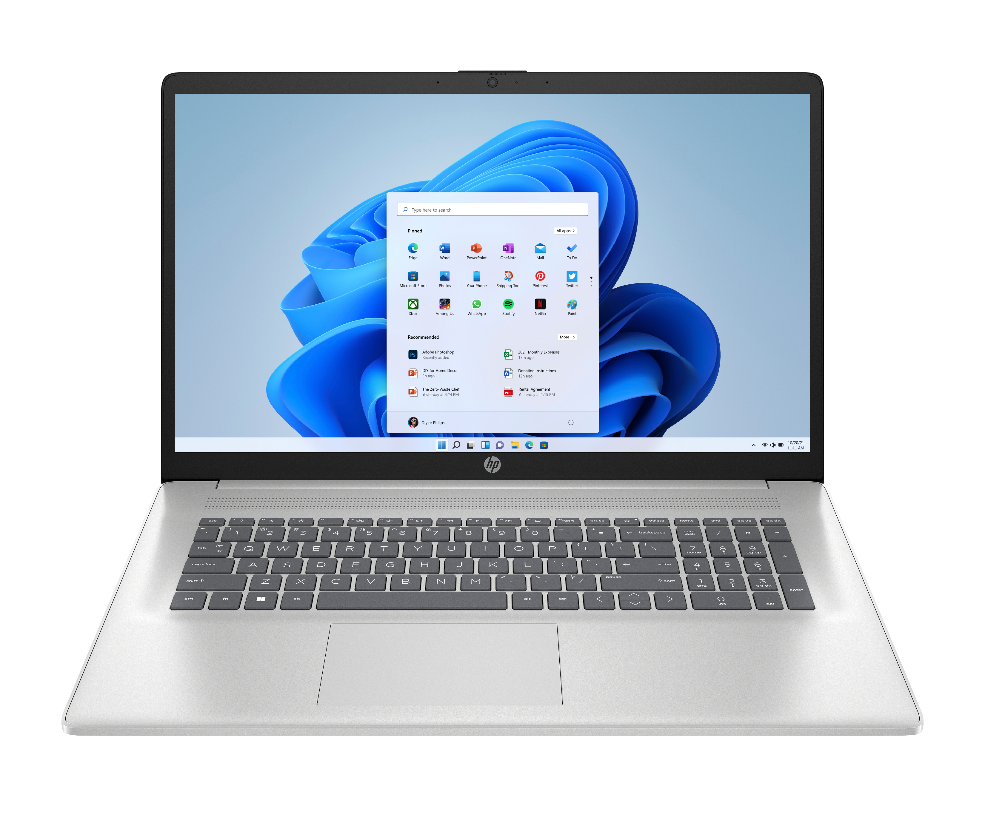 HP BN0N7EA#ABH laptop Intel® Core™ i5 i5-1334U 43,9 cm (17.3") Full HD 8 GB DDR4-SDRAM 512 GB SSD Wi-Fi 6 (802.11ax) Windows 11 Home Zilver (BN0N7EA#ABH) thumbnail