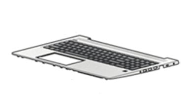 HP L45091-FL1 laptop reserve-onderdeel Behuizingsvoet + toetsenbord (L45091-FL1) thumbnail