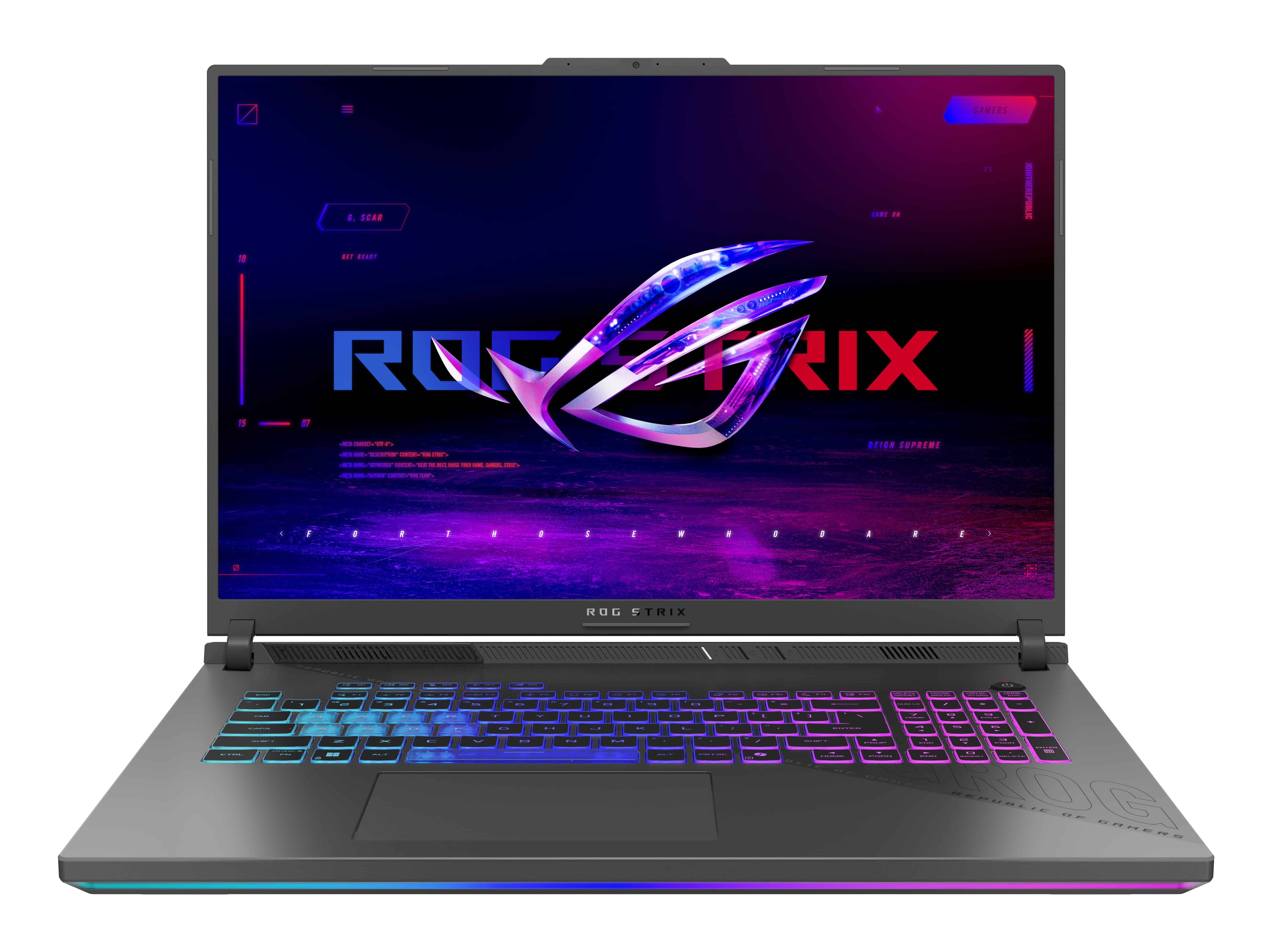 ASUS ROG Strix G18 G814PM-S8051W AMD Ryzen™ 9 8940HX Laptop 45,7 cm (18) Full HD+ 16 GB DDR5-SDRAM 1 TB SSD NVIDIA GeForce RTX 5060 Wi-Fi 6E (802.11ax) Windows 11 Home Nederlands Grijs (90NR0L28-M002W0) thumbnail