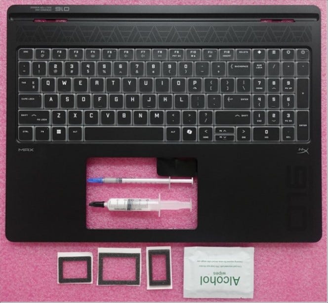 HP SPS-KEYBOARD BL-RGB SWISS (P41010-BG1) thumbnail