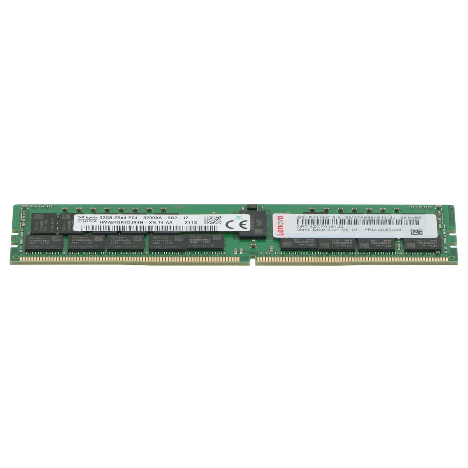 LENOVO 32GB (1*32GB) 2RX4 PC4-25600AA-R DDR4-3200MHZ RDIMM (02JG338) thumbnail