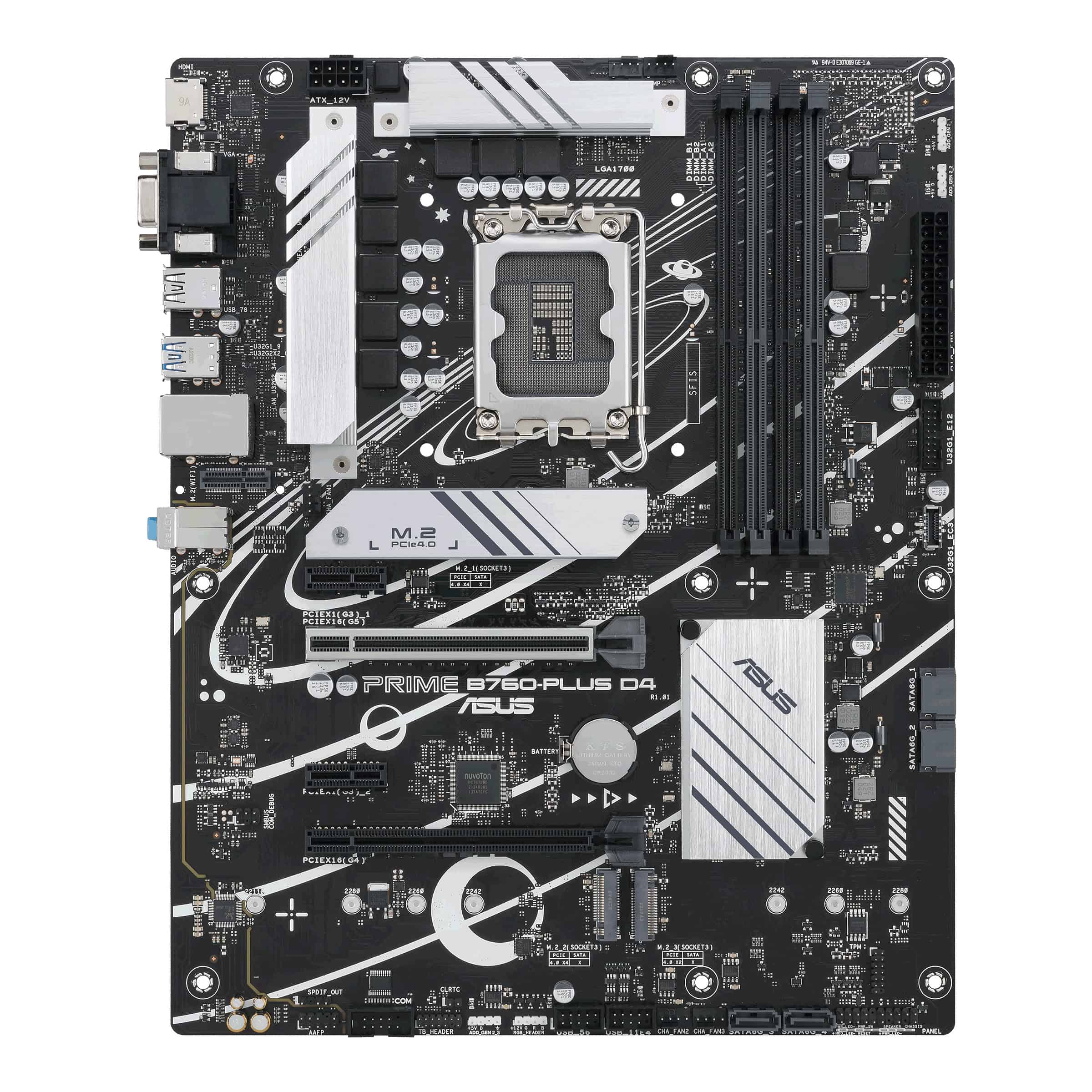 ASUS PRIME B760-PLUS D4 Intel B760 LGA 1700 ATX (90MB1CW0-M0EAY0) thumbnail