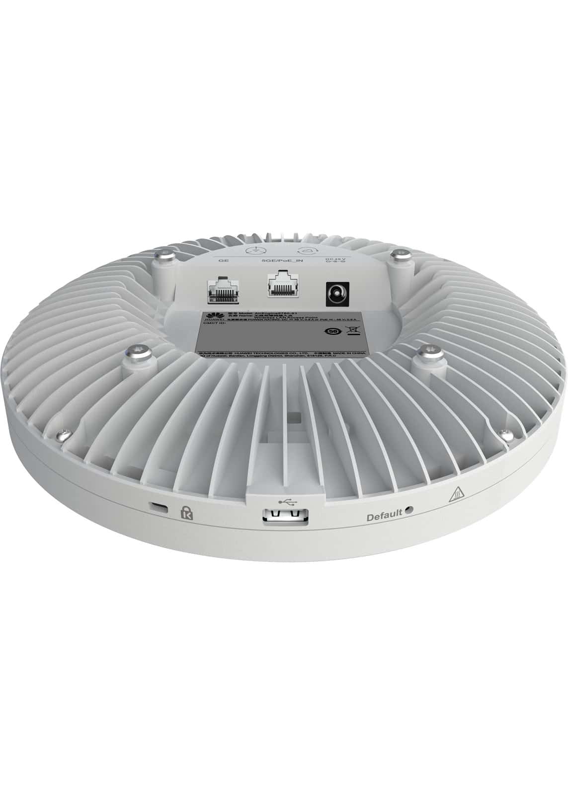 Huawei AP AirEngine5760-51(11ax indoor,2+4 dual bands,smart antenna,USB,IoT Slot,BLE,Optional RTU upgrade to 4+4/2+2+4/2+4+Scan) (02353GES-001) thumbnail