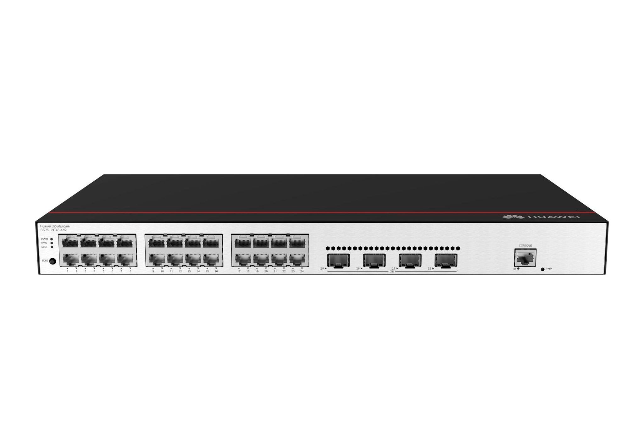 Huawei Switch S5735-L24T4S-A-V2 (24*GE ports, 4*GE SFP ports, AC power) + license L-MLIC-S57L (98012004) (S5735-L24T4S-A-V2) thumbnail