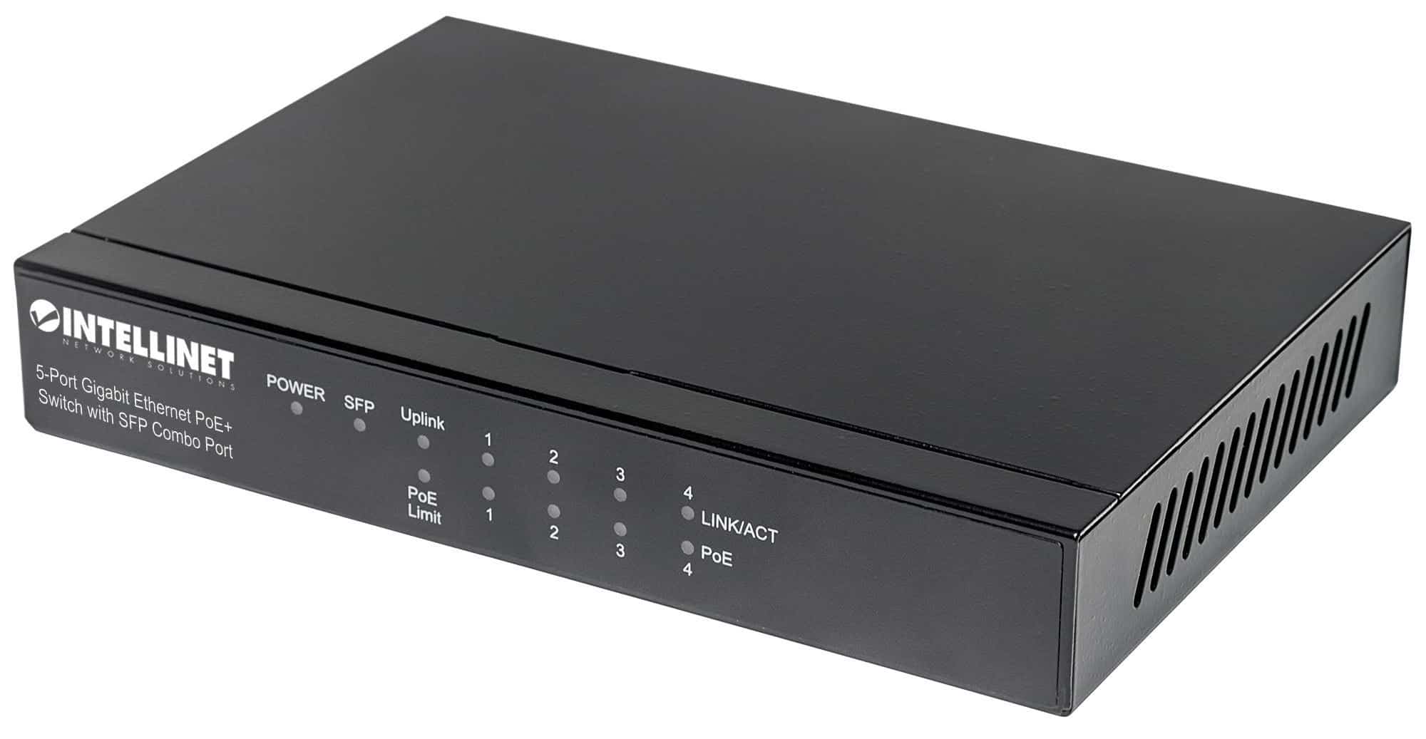Intellinet 561174 netwerk-switch Gigabit Ethernet (10/100/1000) Power over Ethernet (PoE) Zwart (561174) thumbnail