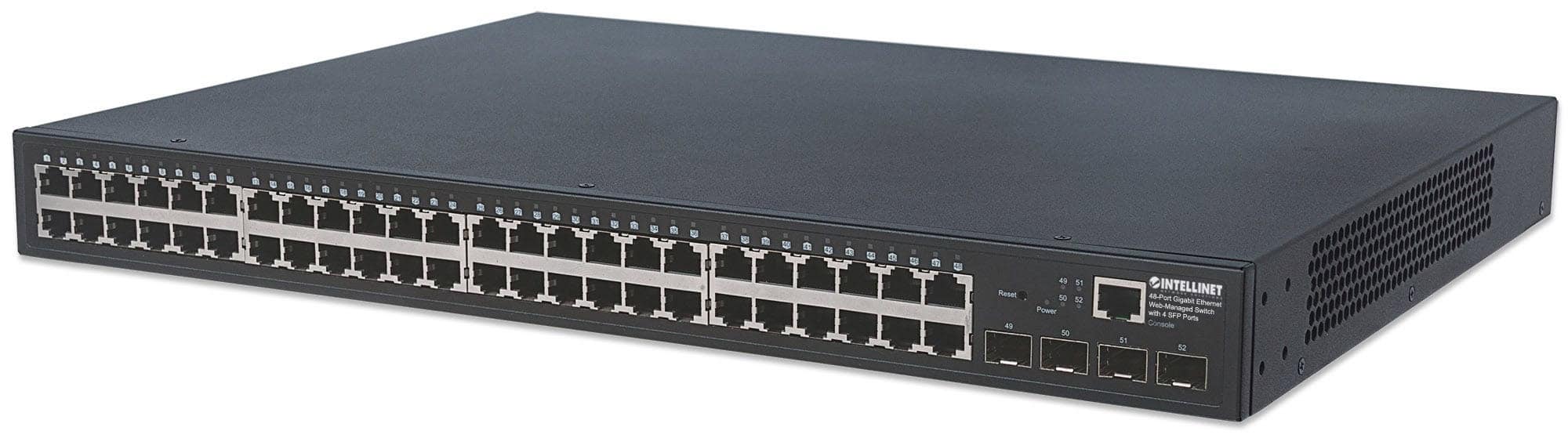 Intellinet 561334 netwerk-switch Managed L2 Gigabit Ethernet (10/100/1000) Zwart (561334) thumbnail