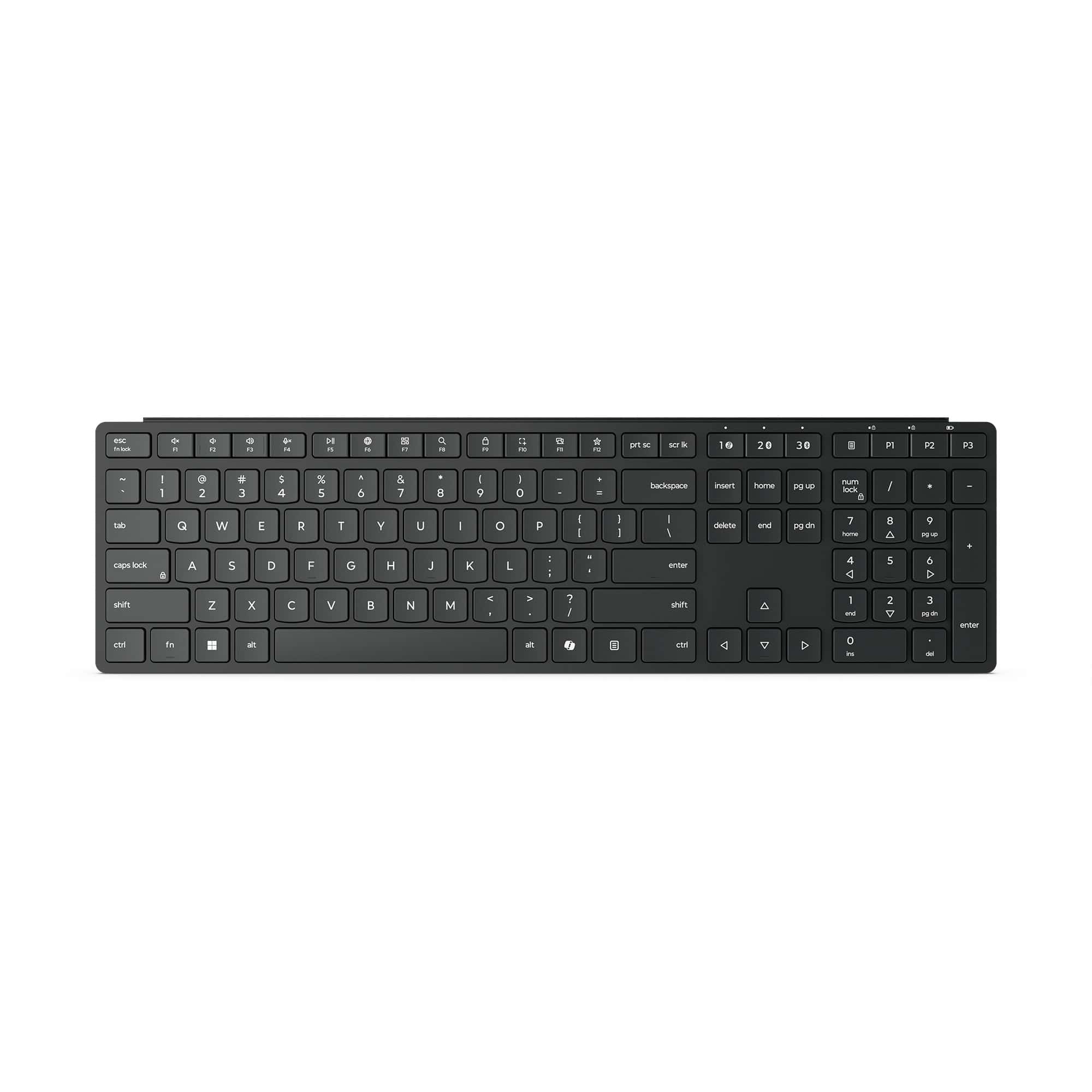 Lenovo 4Y41S04692 toetsenbord Thuis/Werk RF-draadloos + Bluetooth Frans, Duits, Zwitsers Zwart (4Y41S04692) thumbnail