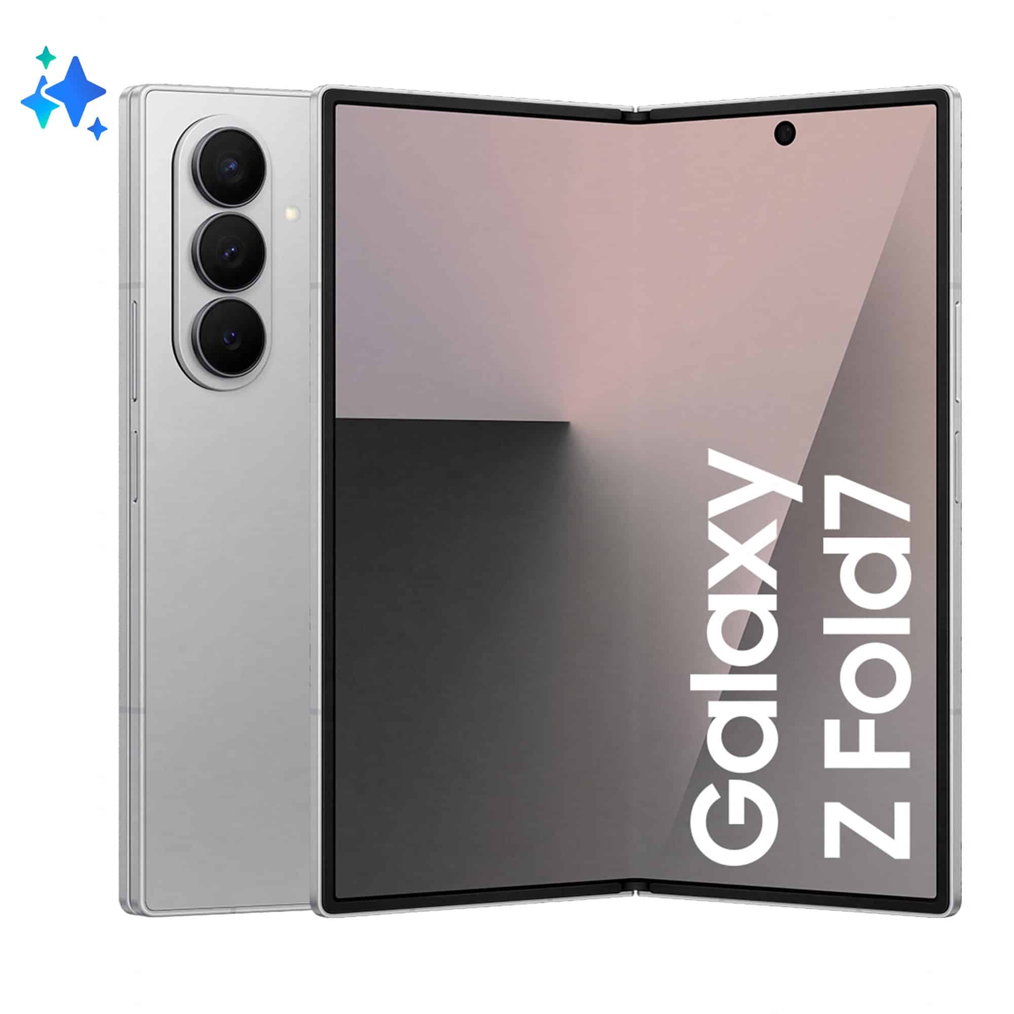 Samsung Galaxy Z Fold7 20,3 cm (8) Android 16.0 5G 12 GB 512 GB 4400 mAh Zilver (SM-F966BZSCEUE) thumbnail