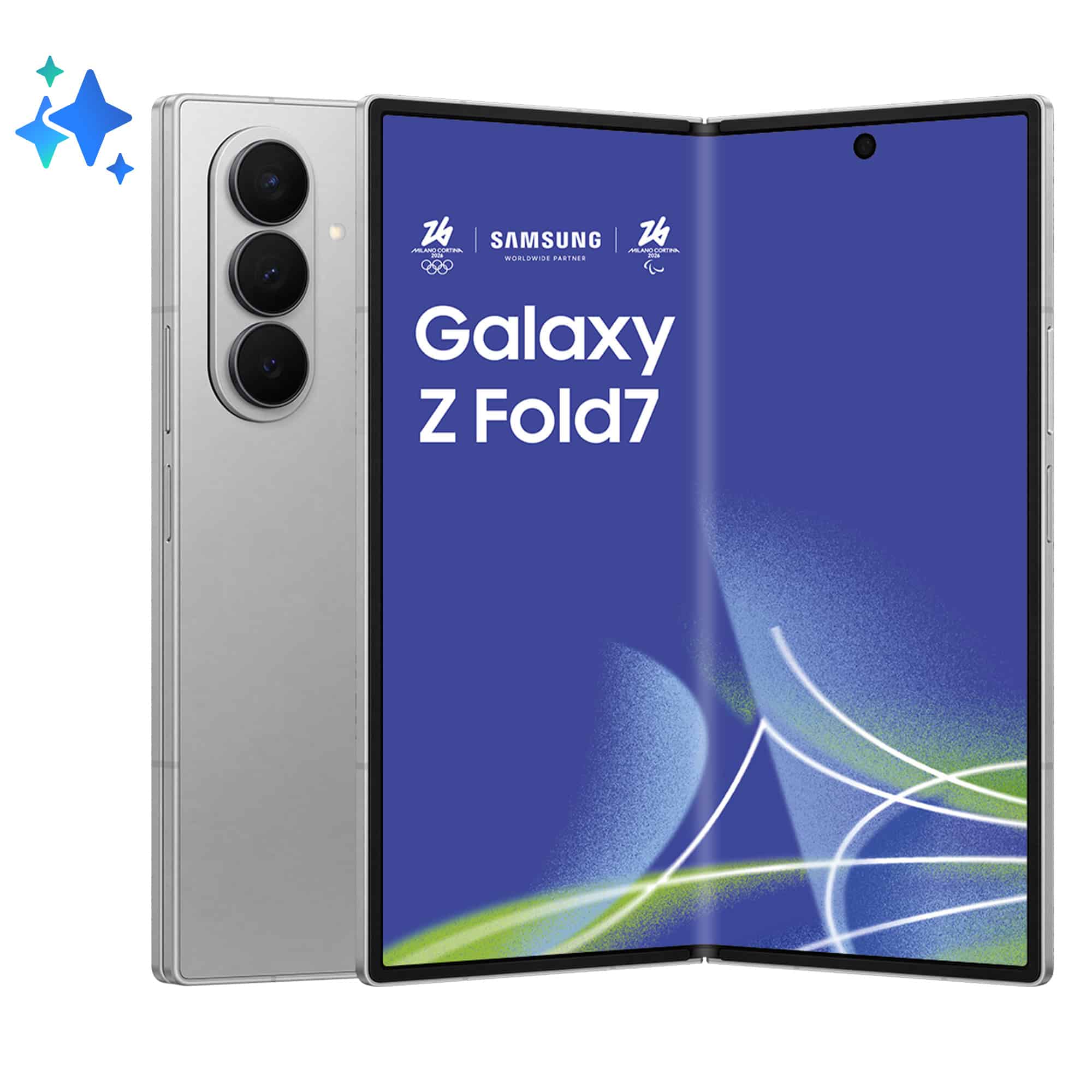 Samsung Galaxy Z Fold7 20,3 cm (8") Android 16.0 5G 12 GB 512 GB 4400 mAh Zilver (SM-F966BZSCEUE) thumbnail