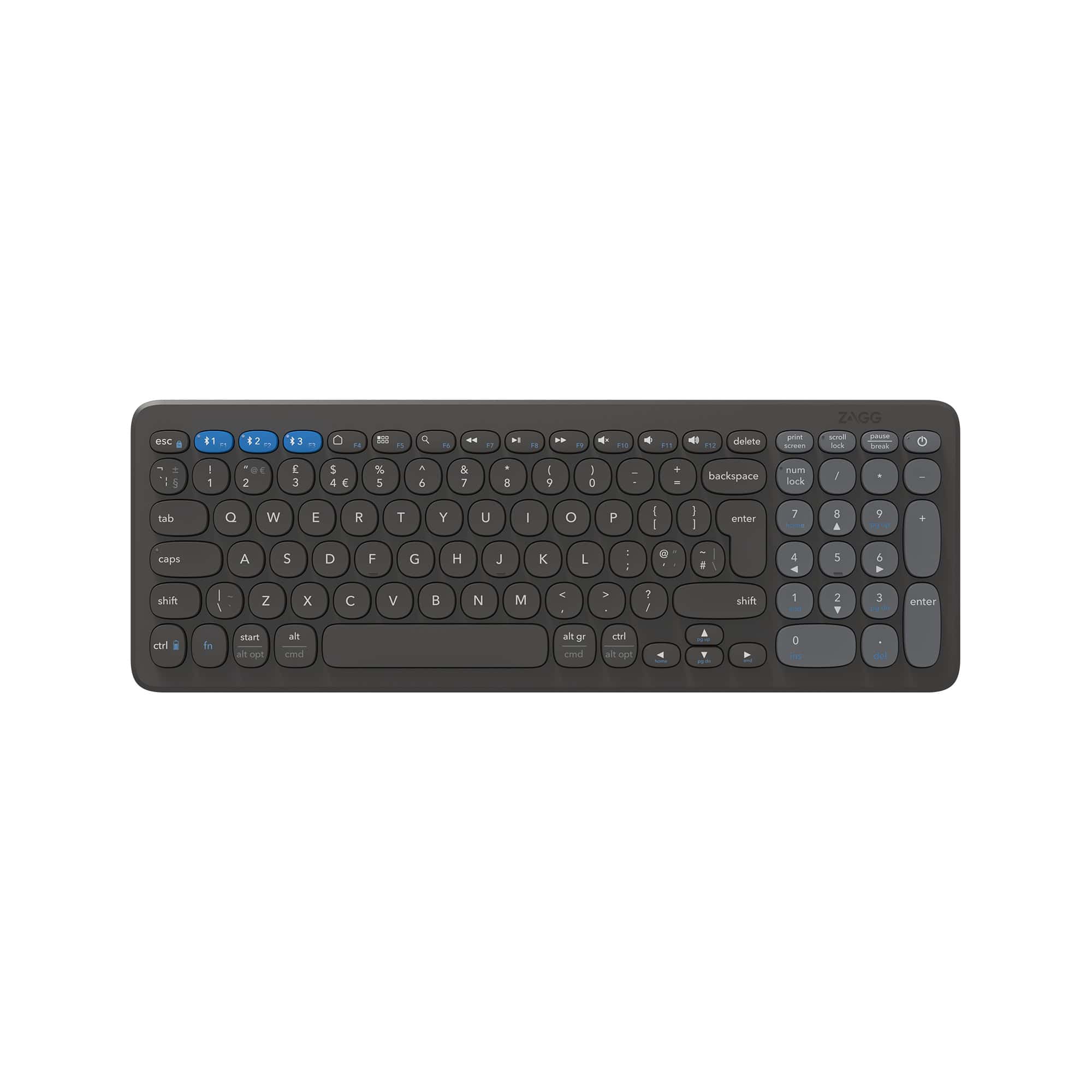 ZAGG Pro Keyboard 15 toetsenbord Universeel Bluetooth QWERTY Scandinavisch Zwart (103211035) thumbnail