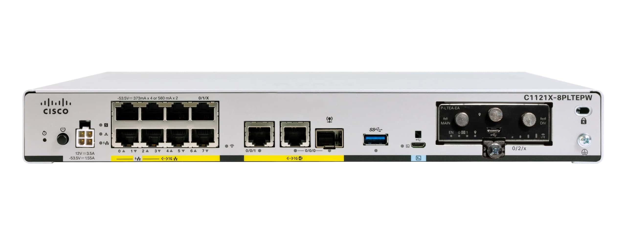 Cisco Excess ISR 1100 8P Dual GE SFP WAN 8GB Router. (C1121X-8P-WS) thumbnail