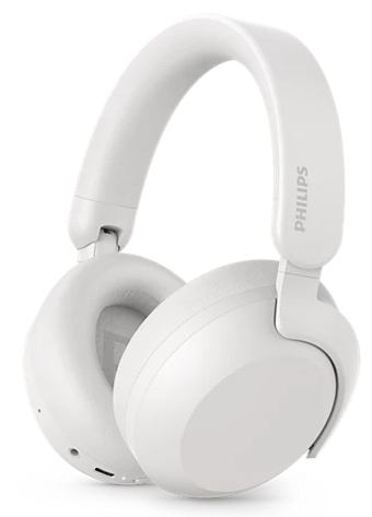 Philips TAH8000EWT/00 hoofdtelefoon/headset Draadloos Hoofdband Oproepen/muziek USB Type-C Bluetooth Wit (TAH8000EWT/00) thumbnail