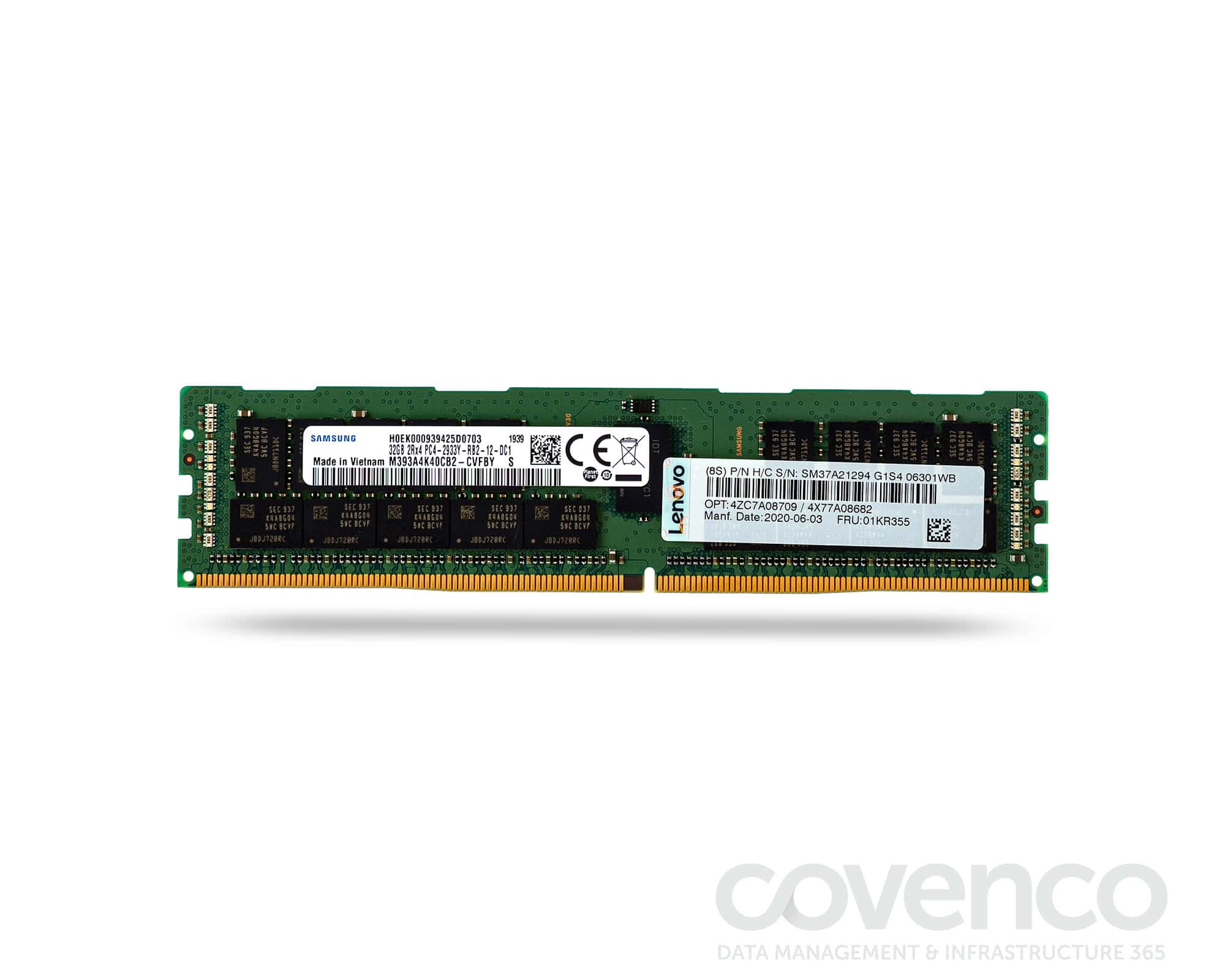LENOVO 32GB (1*32GB) 2RX4 PC4-23400Y-R DDR4-2933MHZ RDIMM (3200) (01KR355-3200) thumbnail