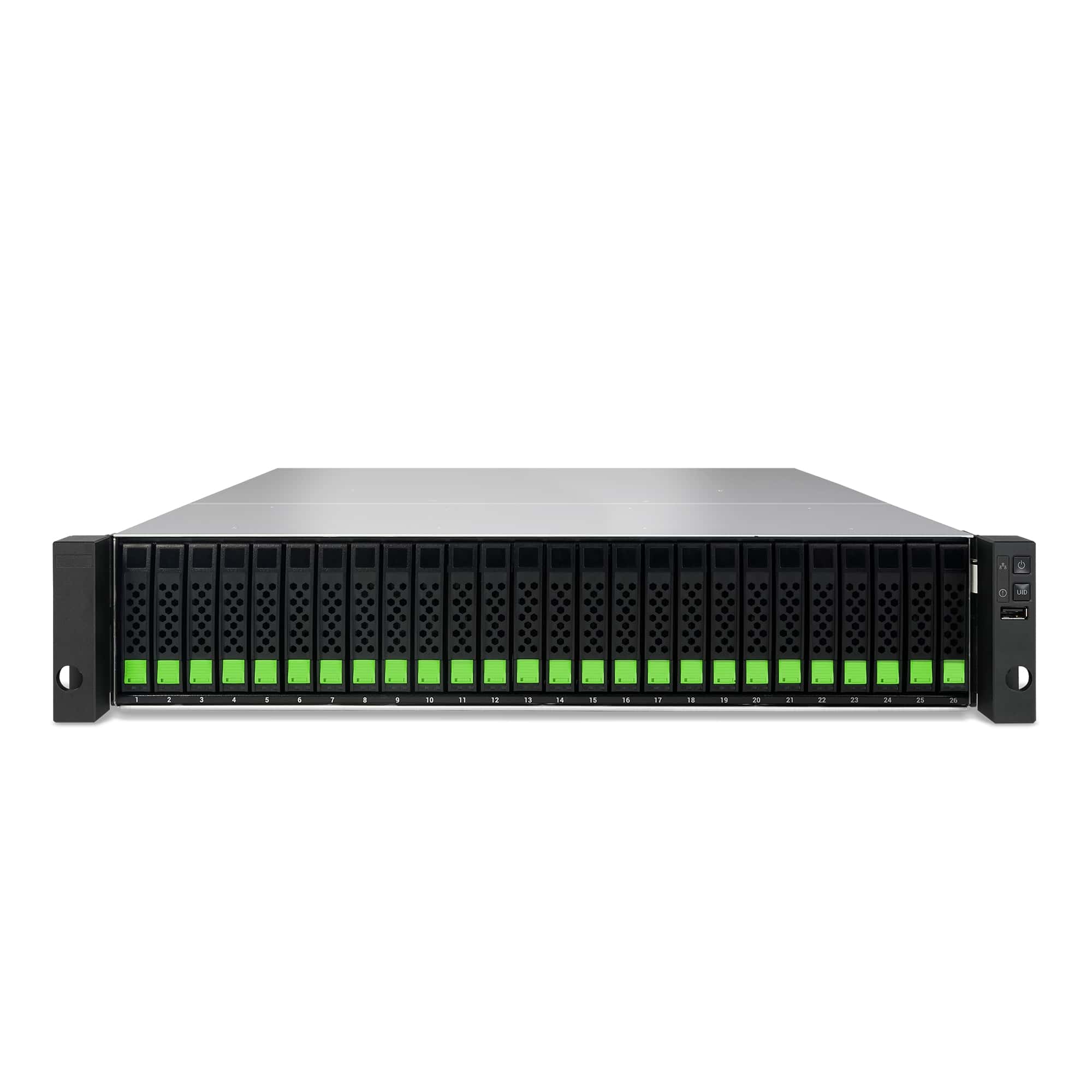Qsan Technology XCubeSAN XS5226S SAN Rack (2U) Ethernet LAN Zwart, Metallic D-1527 (XS5226S) thumbnail
