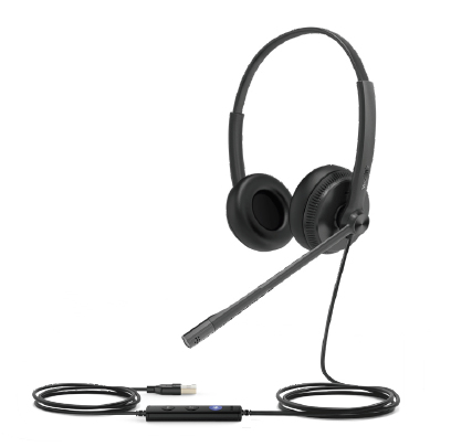 Yealink UH34 Lite Headset Bedraad Hoofdband Kantoor/callcenter Zwart (UH34 LITE DUAL TEAMS) thumbnail
