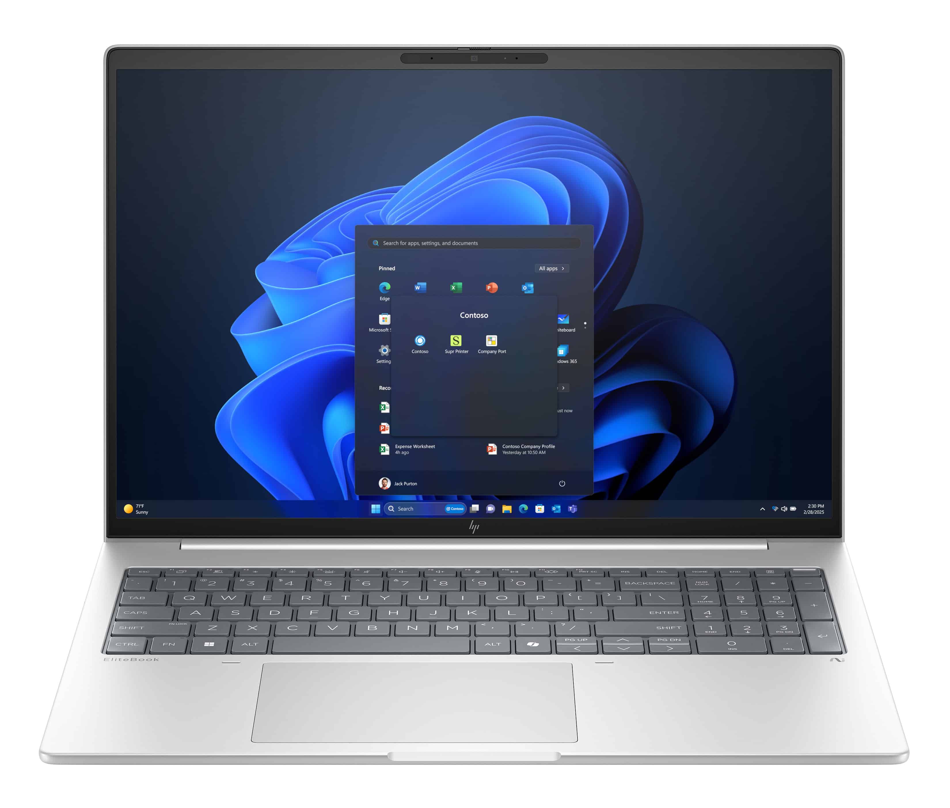 HP EliteBook 8 G1i AI Wolf Pro Security Edition Intel Core Ultra 7 255H Laptop 40,6 cm (16") WUXGA 24 GB DDR5-SDRAM 512 GB SSD Wi-Fi 6E (802.11ax) Windows 11 Pro AI PC Zilver (D42VTET#ABH) thumbnail