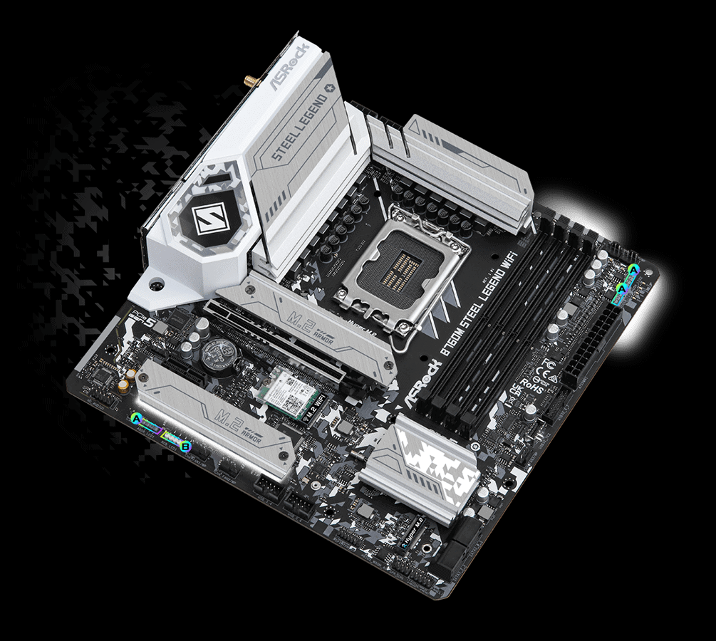 ASRock B760M Steel Legend WiFi Motherboard (B760M STEEL LEGEND WIFI) thumbnail