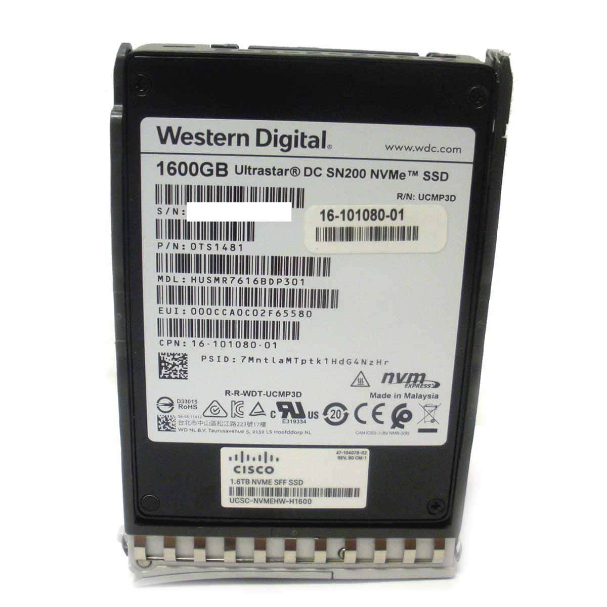 Cisco 1.6TB 2.5in U.2 HGST SN200 (UCSC-NVMEHW-H1600-RFB) thumbnail
