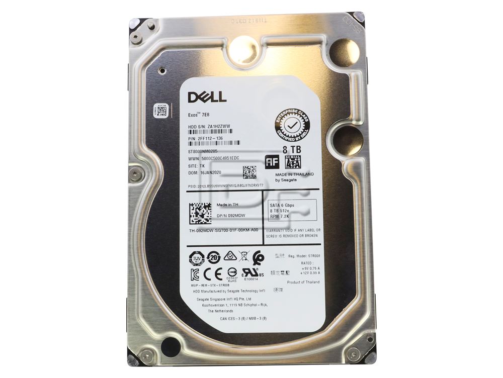 Dell HD 8.0T 722E IT06 3.5 S-MK EC (92MDW-RFB) thumbnail