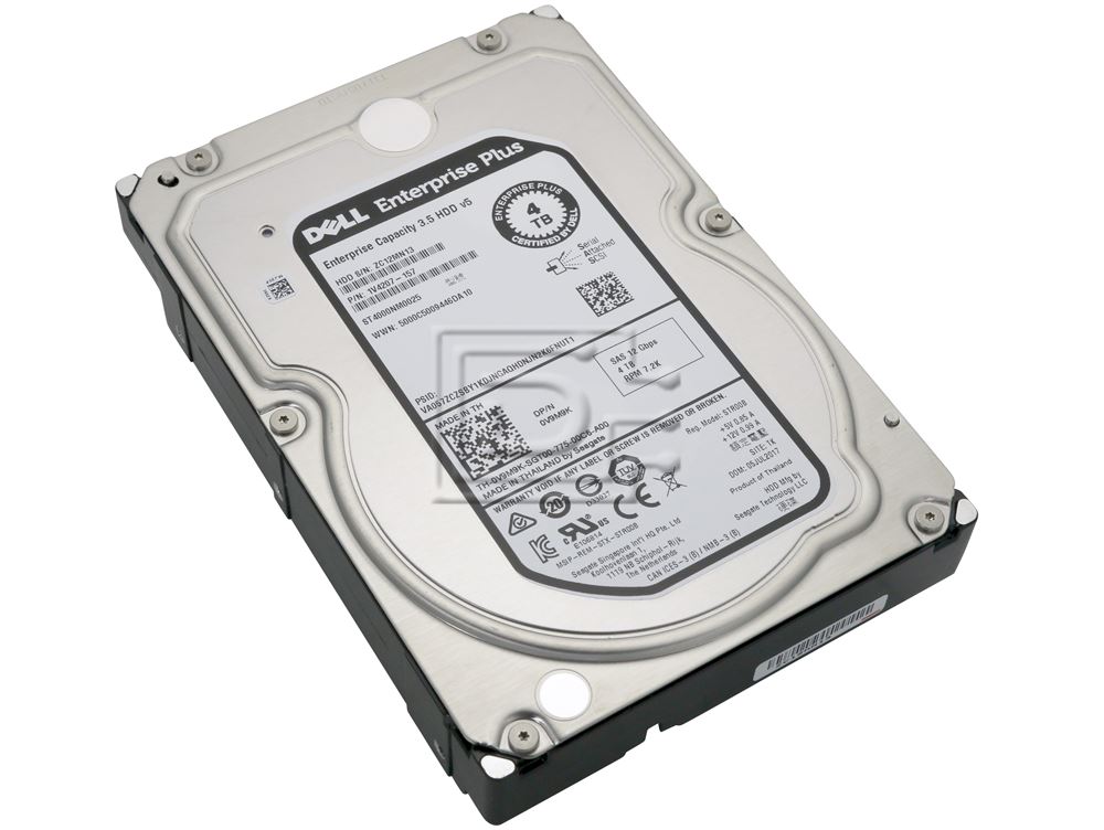 Dell CML-V 4TB 7.2K 12Gbps 3.5 SAS (V9M9K-CML-V-RFB) thumbnail