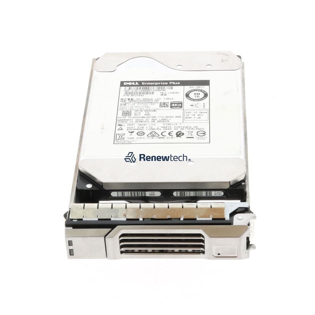 Dell CML-V 10TB 7.2K 12Gbps 3.5 (XGYWN-CML-V-RFB) thumbnail