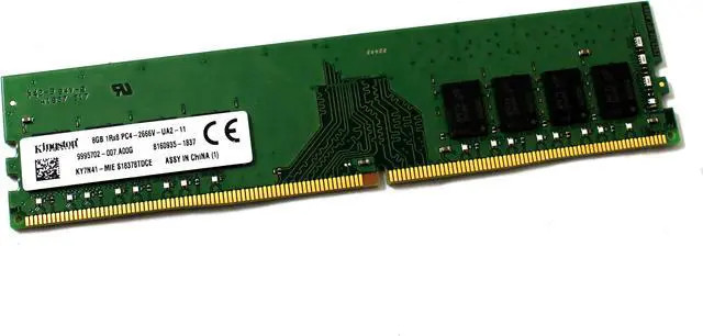 KINGSTON 8GB (1*8GB) 1RX8 PC4-21300V-U DDR4-2666MHZ UDIMM (KY7N41-HJ) thumbnail