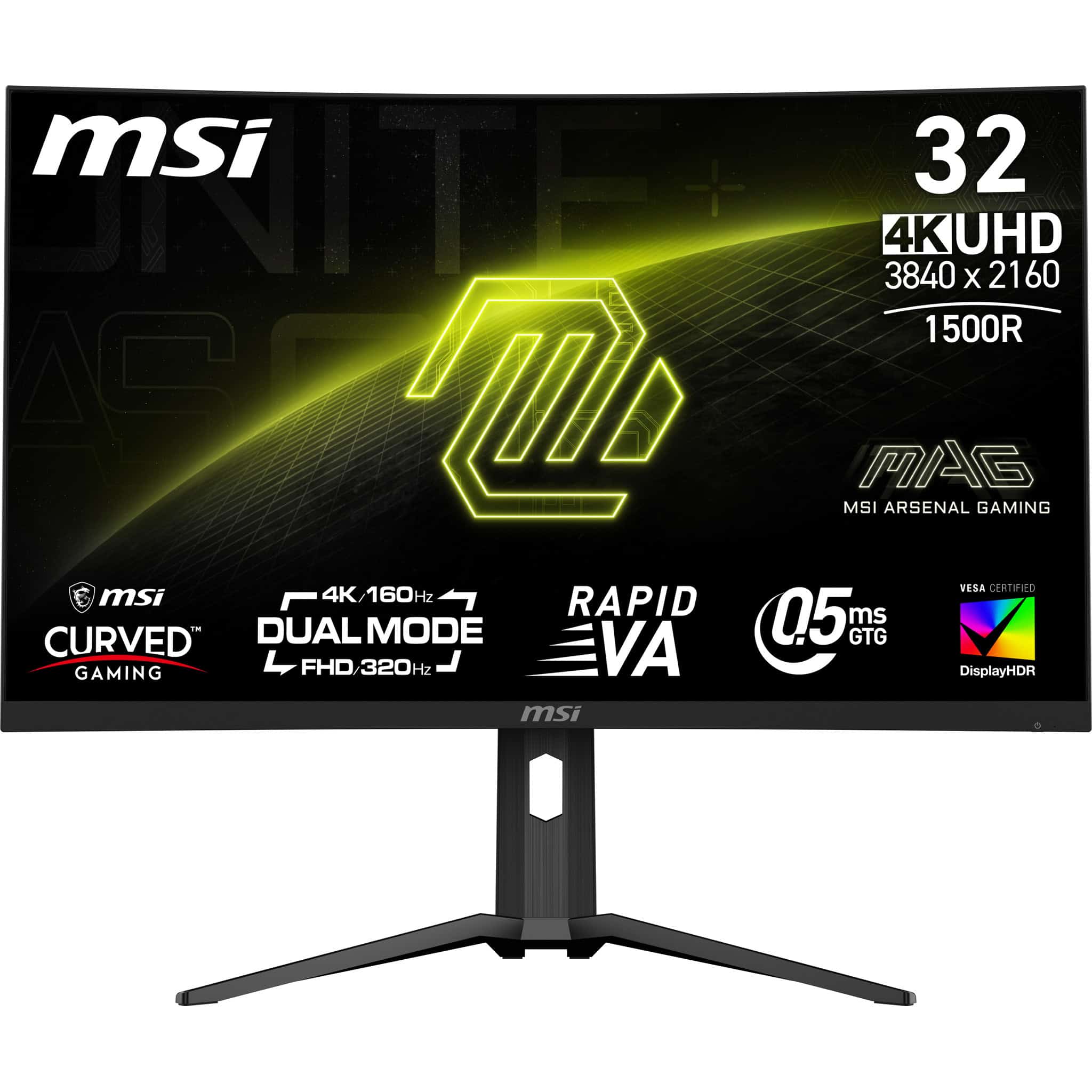 MSI MAG 321CUPDF computer monitor 80 cm (31.5") 3840 x 2160 Pixels 4K Ultra HD LCD Zwart (9S6-3DC54A-032) thumbnail
