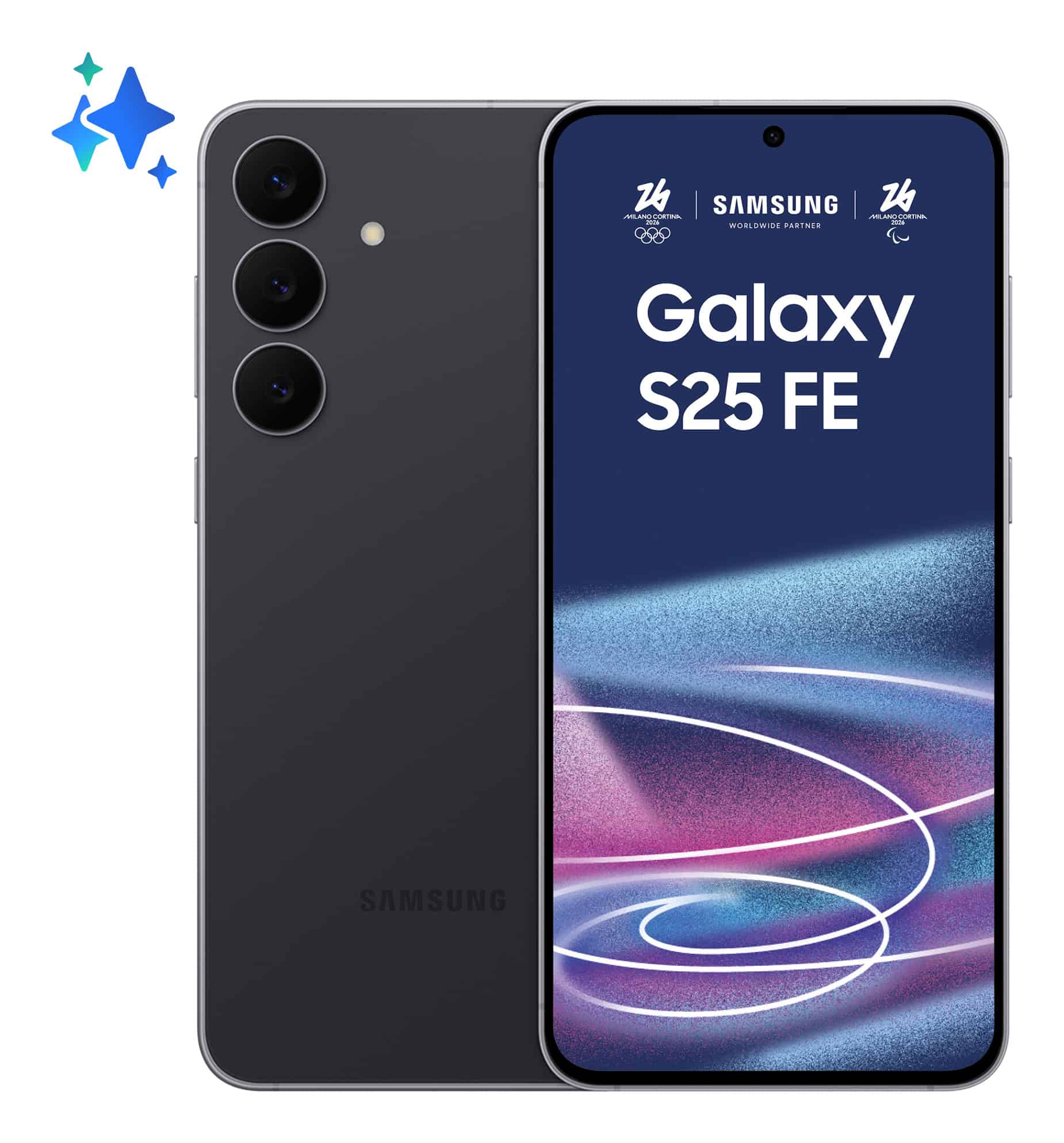 Samsung Galaxy S25 FE 5G 17 cm (6.7") Dual SIM USB Type-C 8 GB 128 GB 4900 mAh Zwart (SM-S731BZKDEUE) thumbnail