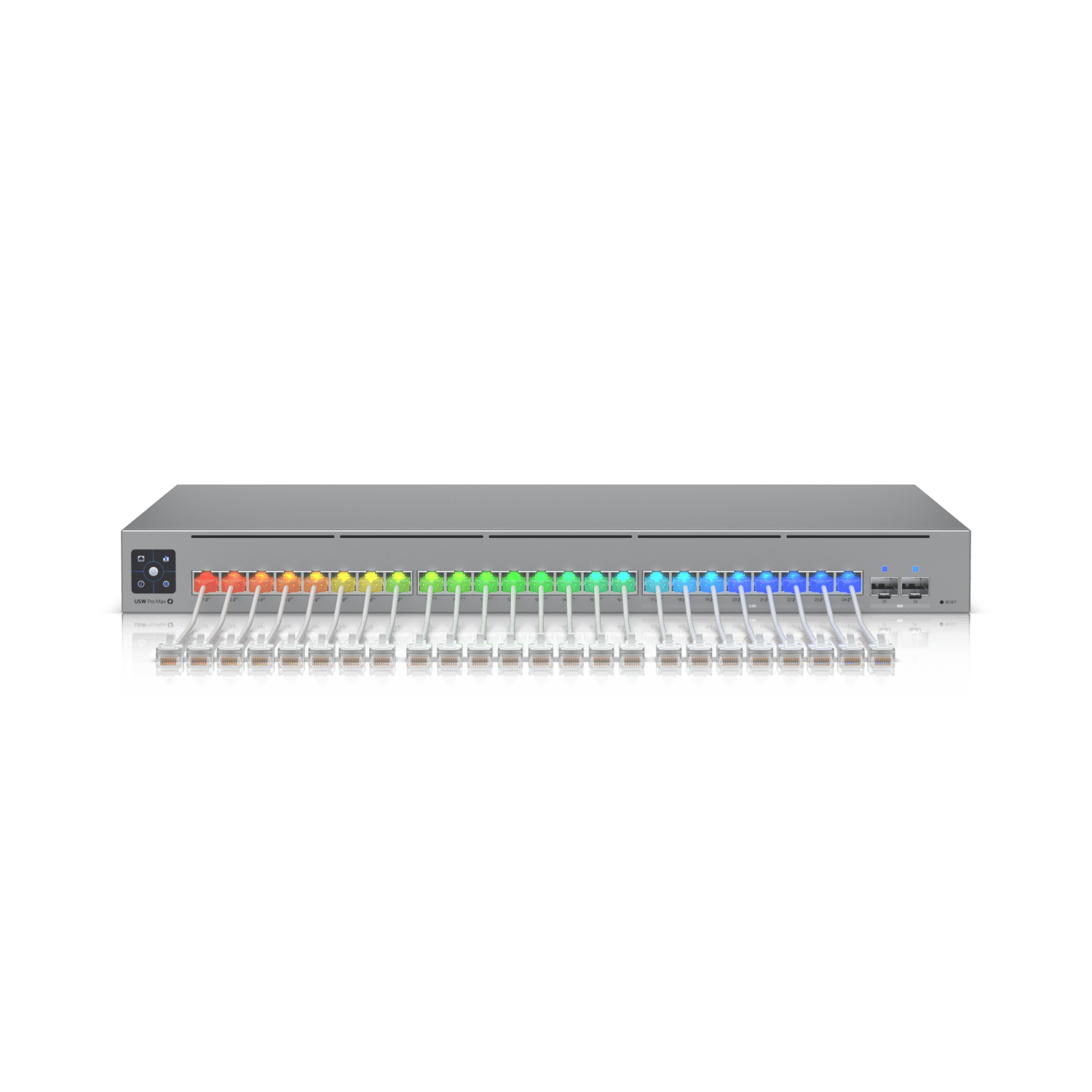 UBIQUITI USW-PRO-MAX-24-EU UNIFI 24 PORT MULTI-GIGABIT SWITCH WITH LAYER3 FEATURES AND ETHERLIGHTING (USW-PRO-MAX-24-EU) thumbnail