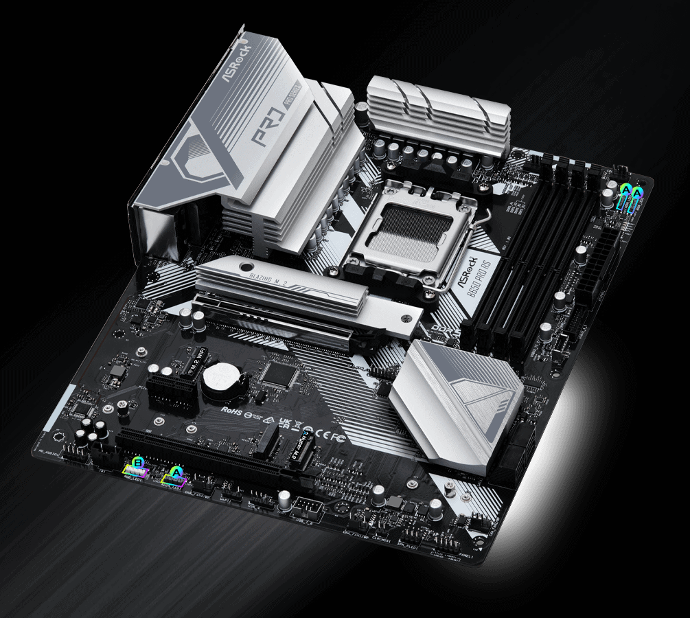 ASRock MB Sc AM5 B650 PRO RS - AMD B650 - 4xDDR5 - 1xDP - 1xHDMI (B650PRORS) thumbnail