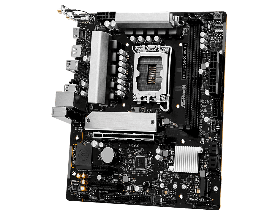ASRock MB Sc LGA1851 B860M-X - Intel B860 - 2xDDR5 - 1xDP - 1xHDMI - mATX (B860M-X) thumbnail