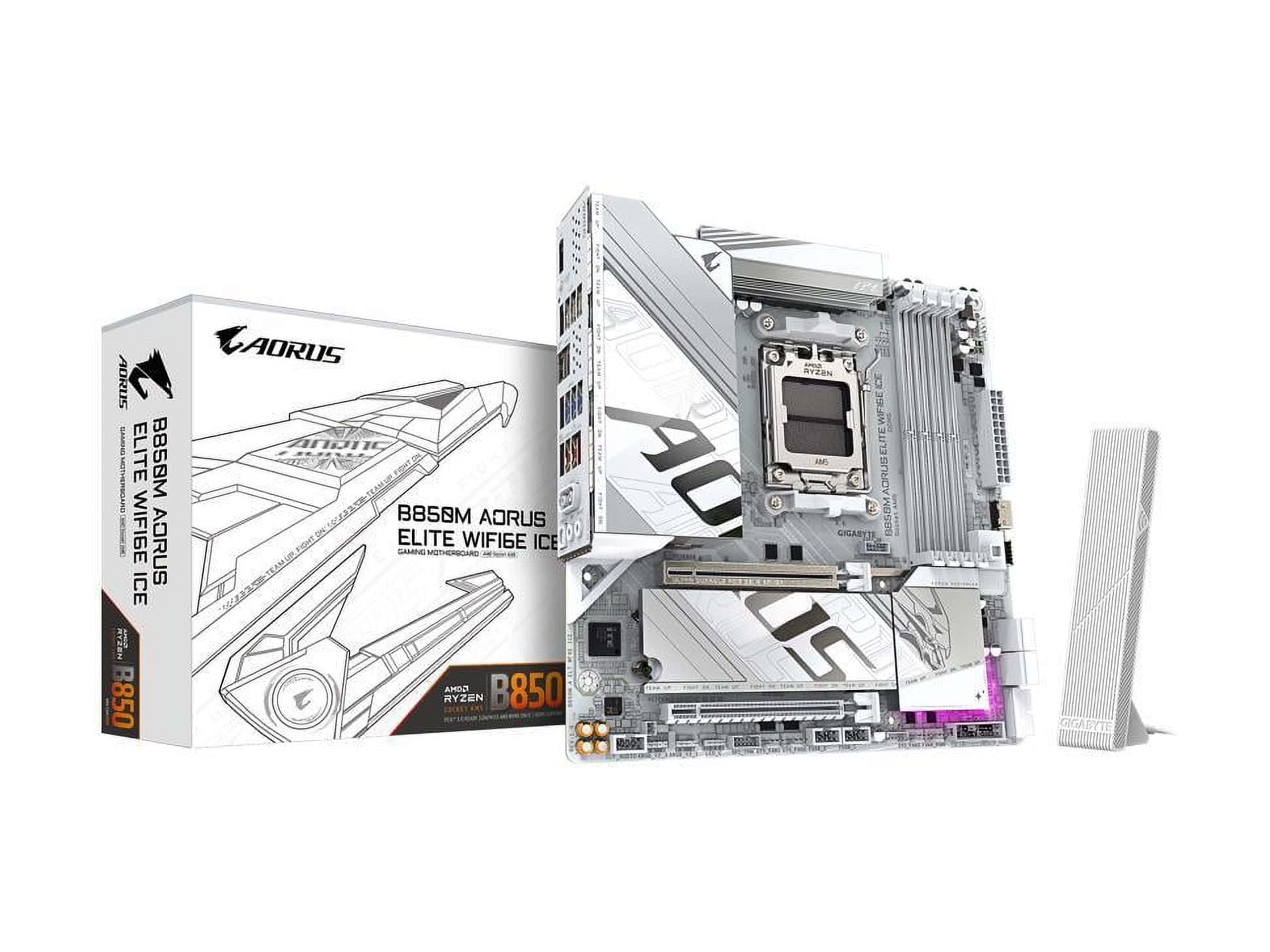 GIGABYTE MB Sc LGA1851 B860 AORUS ELITE WIFI7 ICE - Intel B860 - 4xDDR5 - 1xThunderbolt - 1xDP - 1xH (B860AELITEWF7ICE) thumbnail