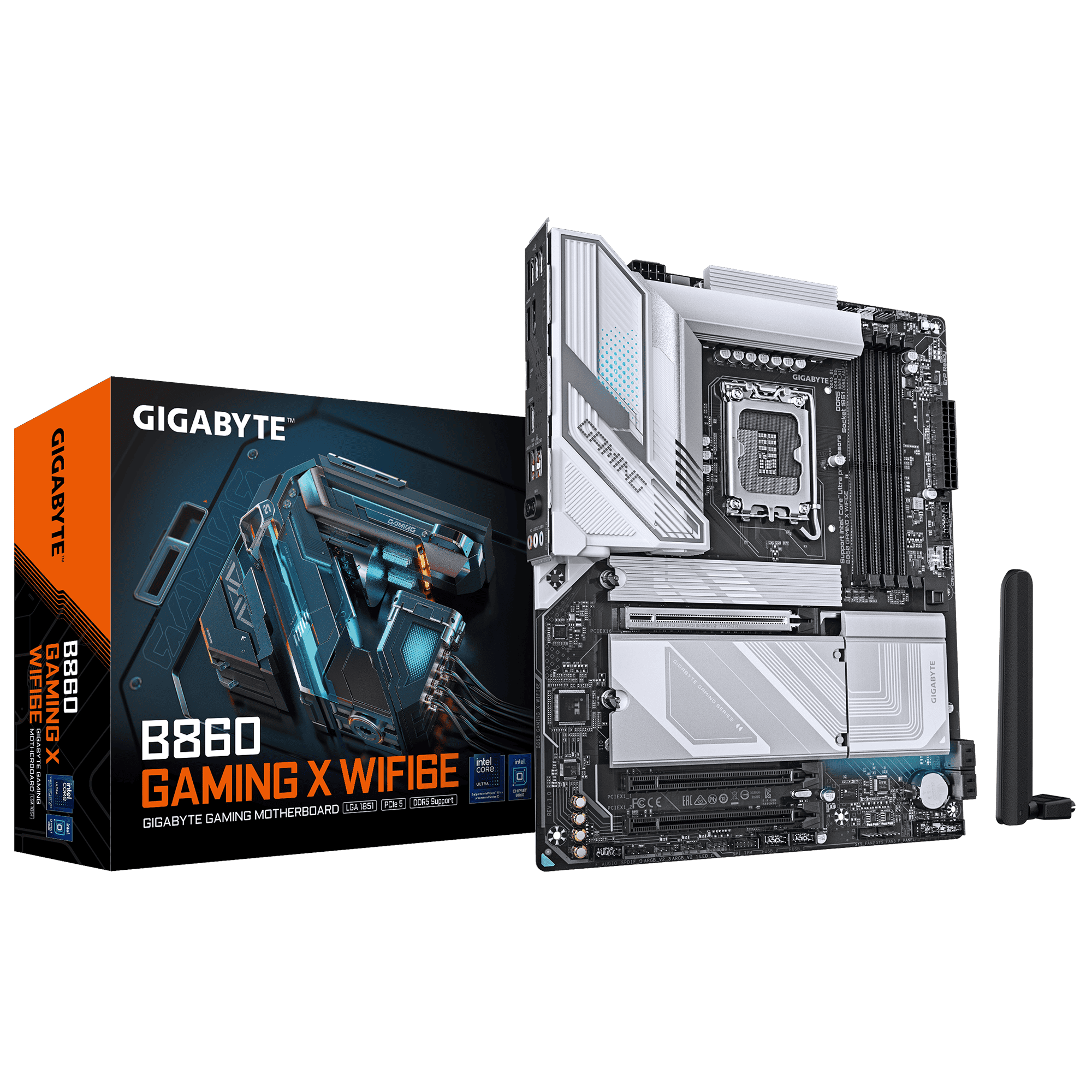 GIGABYTE MB Sc LGA1851 B860M GAMING X WIFI6E - Intel B860 - 4xDDR5 - 1xThunderbolt - 1xDP - 1xHDMI - (B860MGAMINGXWIFI6E) thumbnail