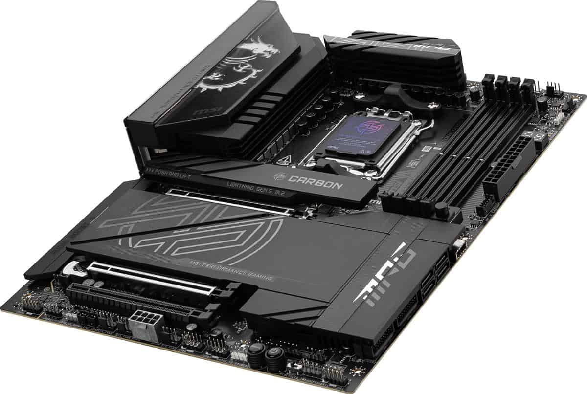 MSI MPG X870E CARBON WIFI X870/AM5/DDR5/ATX (911-7E49-08S) thumbnail