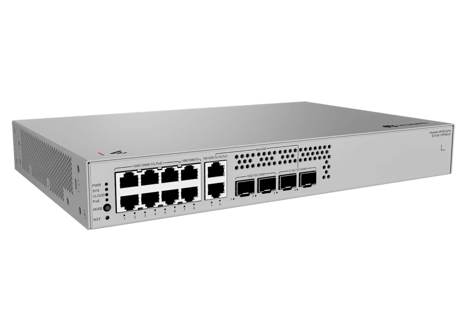 Huawei S310S-10PN4JX (8*10/100/1000BASE-T ports (6*PoE+), 2*10/100/1000/2.5GBASE-T Ports (PoE+), 2*10GE SFP+ ports, 2*2.5GE SFP  (98012481) thumbnail
