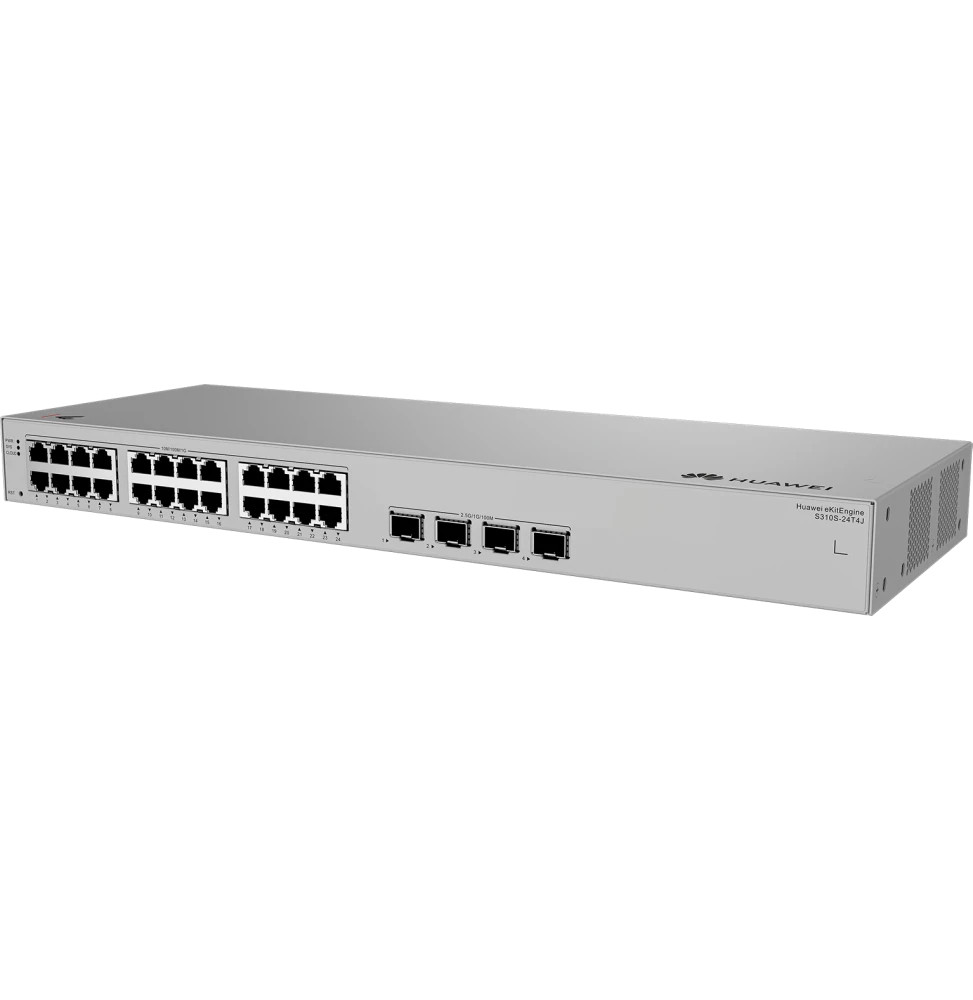 Huawei S310S-24T4J (24*10/100/1000BASE-T ports, 4*2.5GE SFP ports, built-in AC power, Fanless) (98012506) thumbnail