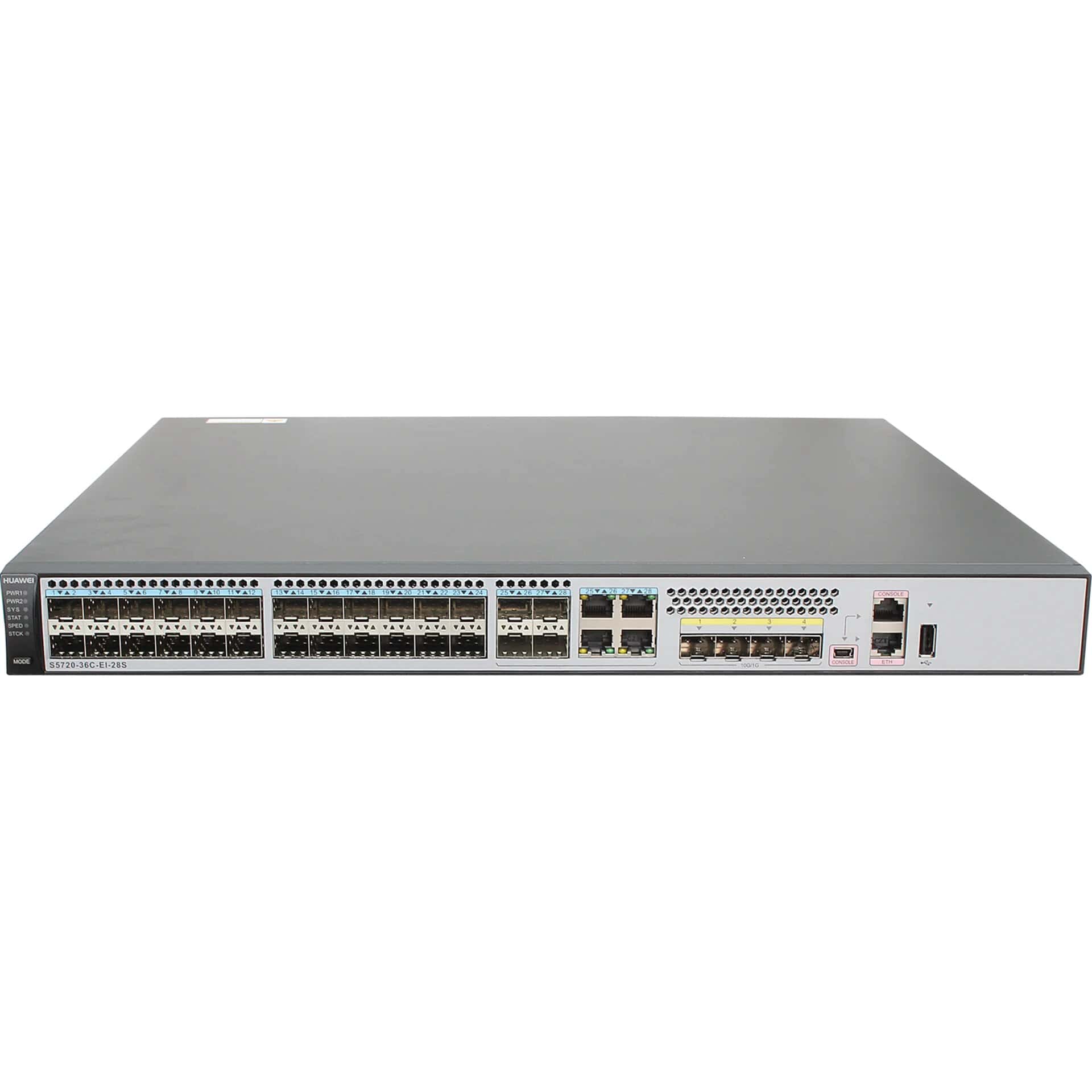 Huawei S310S-24T4JX (24*10/100/1000BASE-T ports, 2*10GE SFP+ ports, 2*2.5GE SFP ports, built-in AC power, Fanless) (98012508) thumbnail