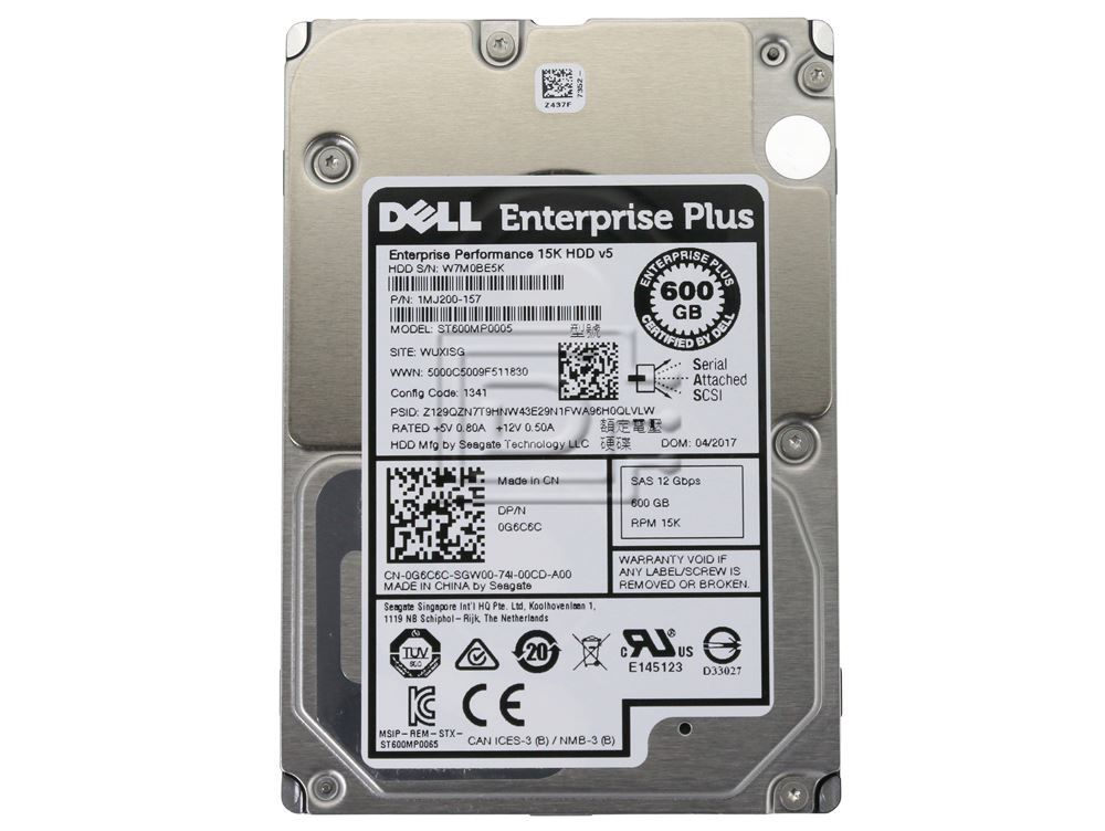 Dell EQUALLOGIC 600GB 15K 12G (G6C6C-EQ-RFB) thumbnail