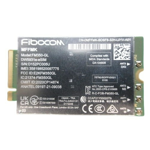 DELL DW5931E Intern WWAN 1250 Mbit/s (VTWVJ) thumbnail